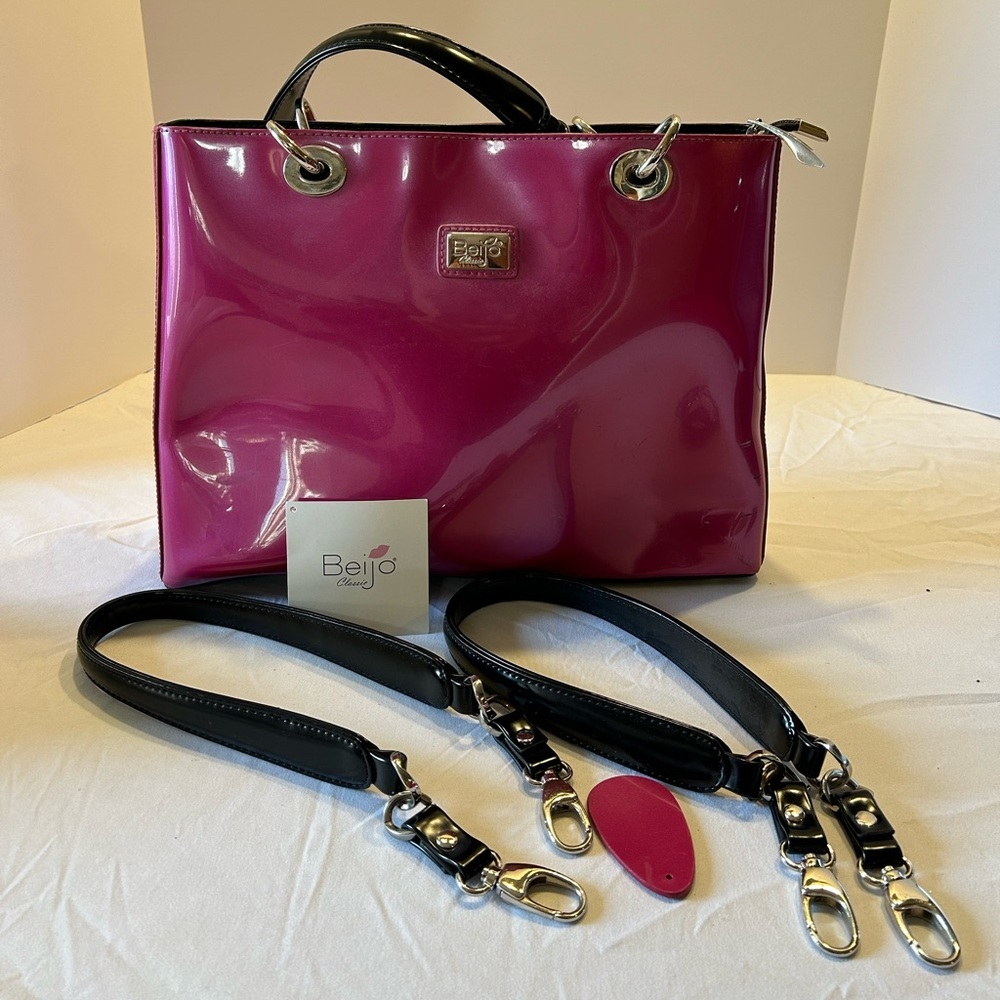 Beijo Handbag - Fuchsia/Black - Unchain My Heart